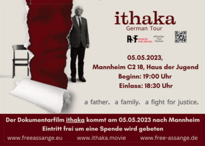 Ithaka Filmveranstaltung @ Haus der Jugend | Mannheim | Baden-Württemberg | Deutschland
