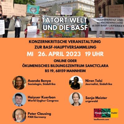 Der Tatort Welt und die BASF @ Ökumenisches Bildungszentrum Sanctclara | Mannheim | Baden-Württemberg | Deutschland