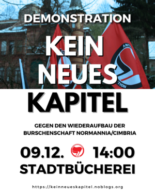 Demonstration: Kein neues Kapitel! Gegen den Wiederaufbau der Burschenschaft Normannia/Cimbria! @ Stadtbücherei Heidelberg | Heidelberg | Baden-Württemberg | Deutschland