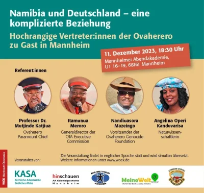 Namibia und Deutschland - eine komplizierte Beziehung @ Abendakademie Mannheim | Mannheim | Baden-Württemberg | Deutschland