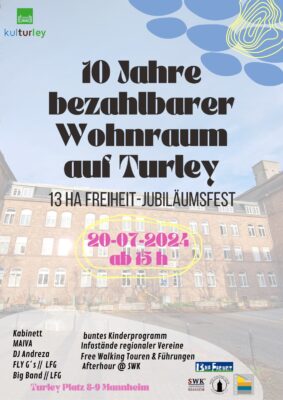 10 Jahre bezahlbarer Wohnraum: 13HaFreiheit - Sommerfest @ Wohnprojekt Dreizehn Hektar Freiheit | Mannheim | Baden-Württemberg | Deutschland