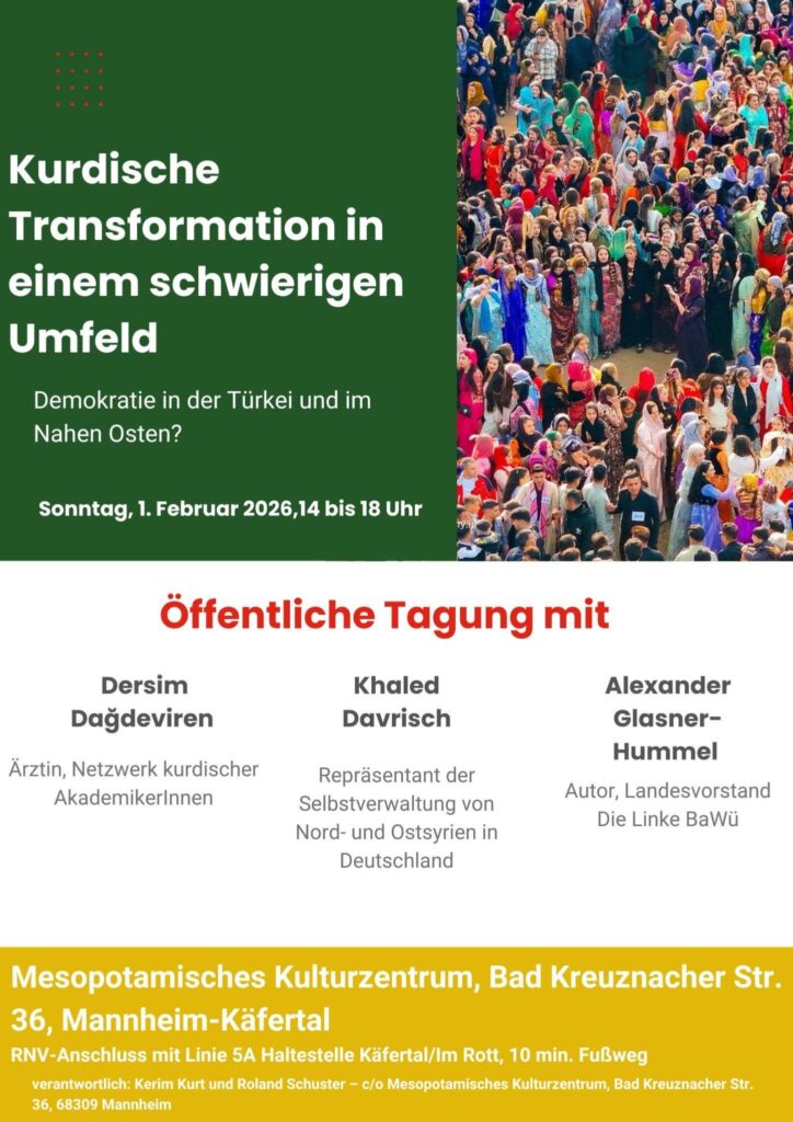 Öffentliche Tagung: Kurdische Transformation in einem schwierigen Umfeld