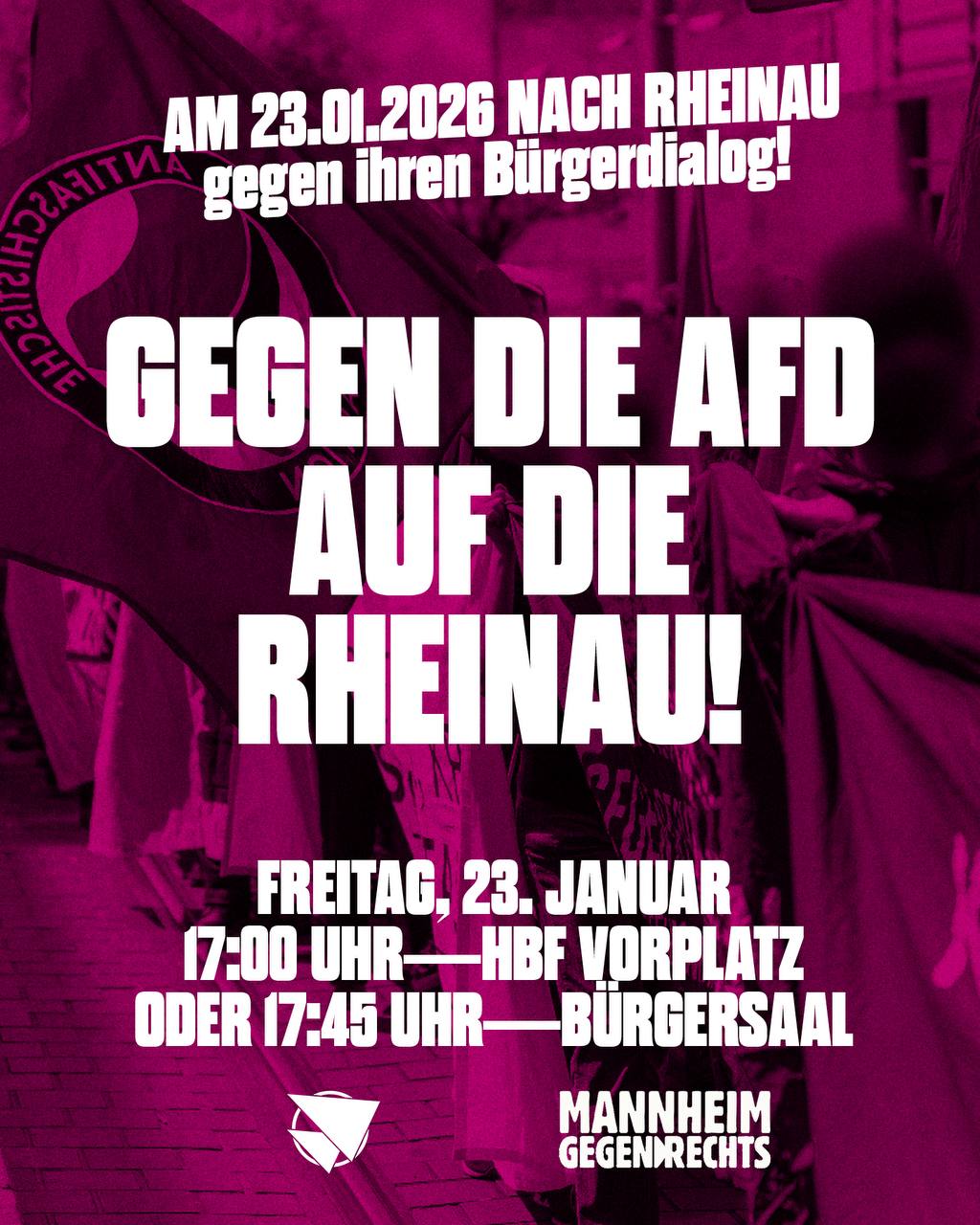 Gegen die AfD auf die Rheinau!