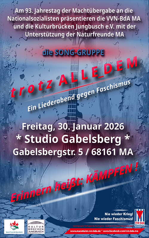 Trotz Alledem – Ein Liederabend gegen Faschismus