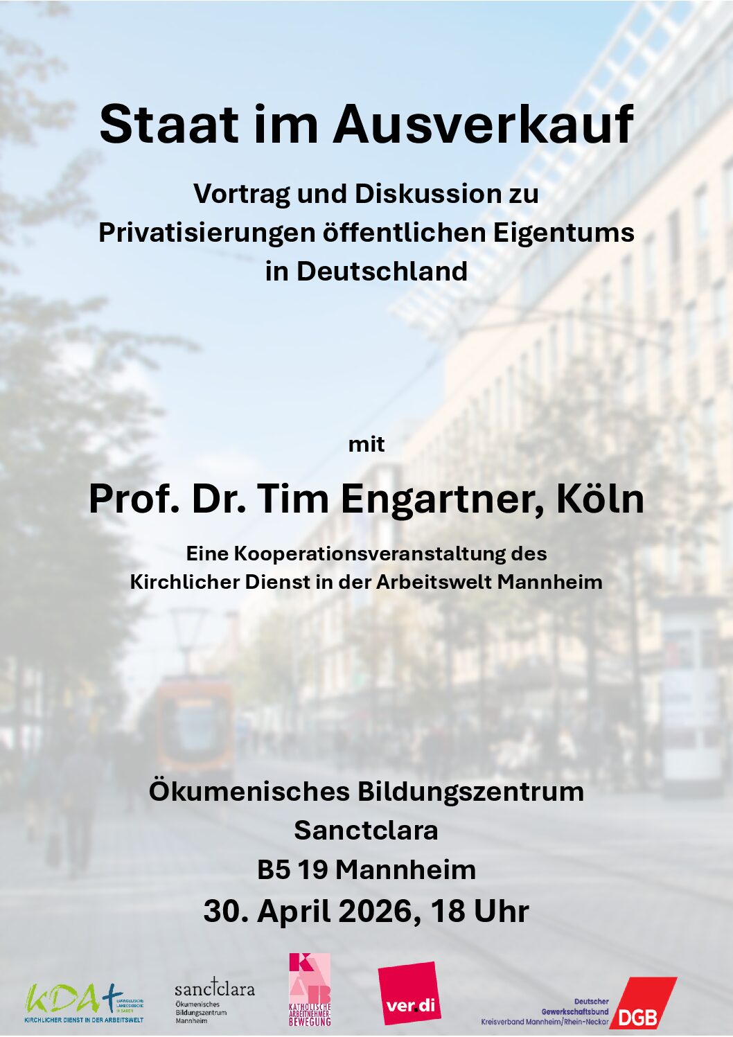 Mannheimer Zukunftsgespräche: Staat im Ausverkauf