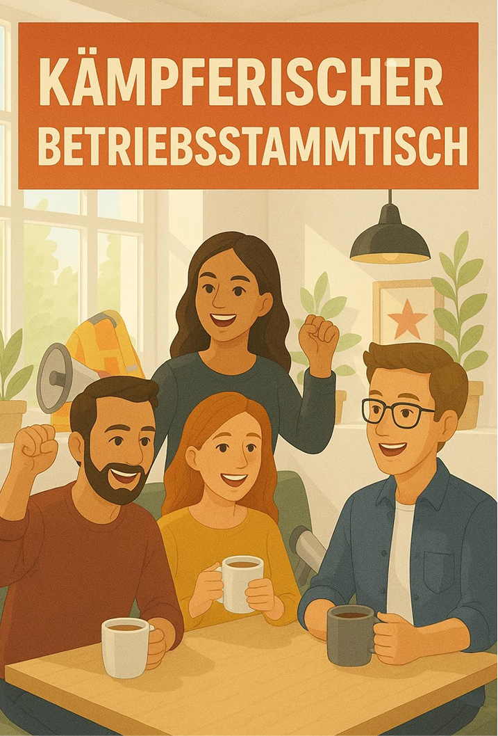 Kämpferischer Betriebsstammtisch