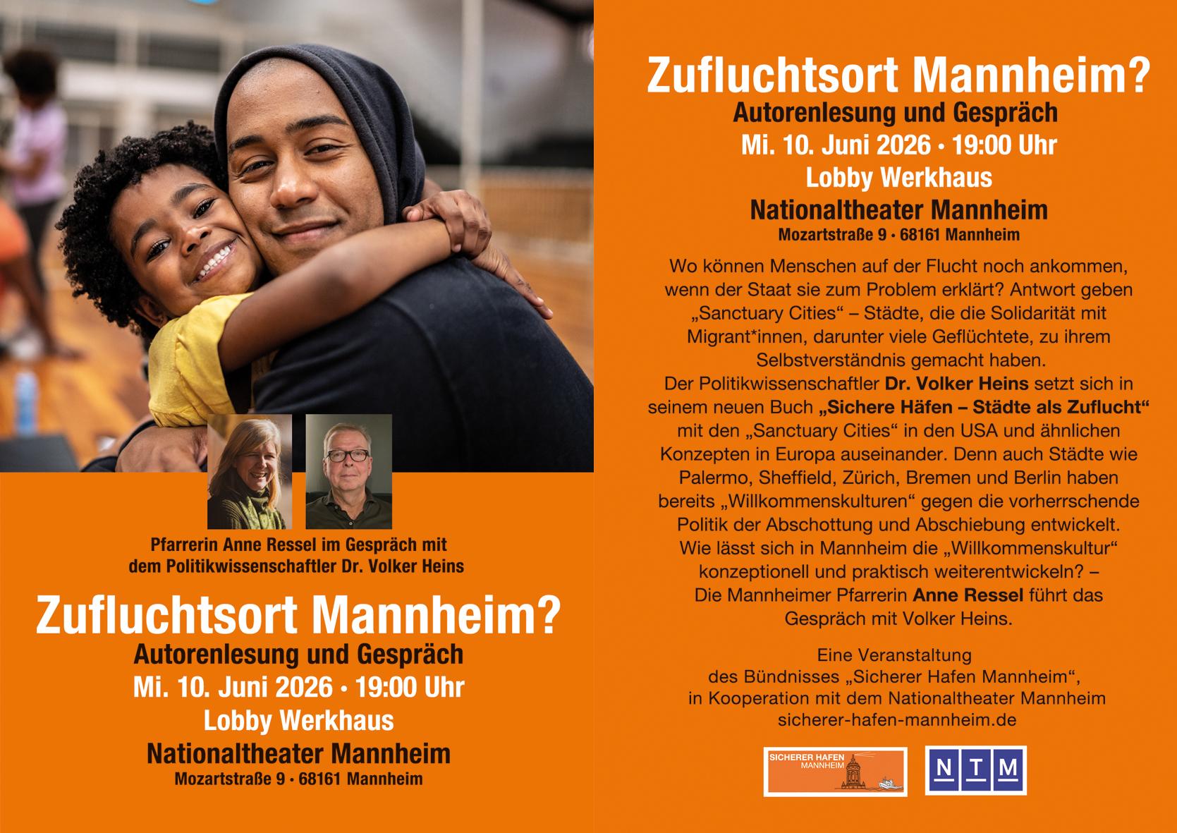 Zufluchtsort Mannheim? Autorenlesung und Gespräch