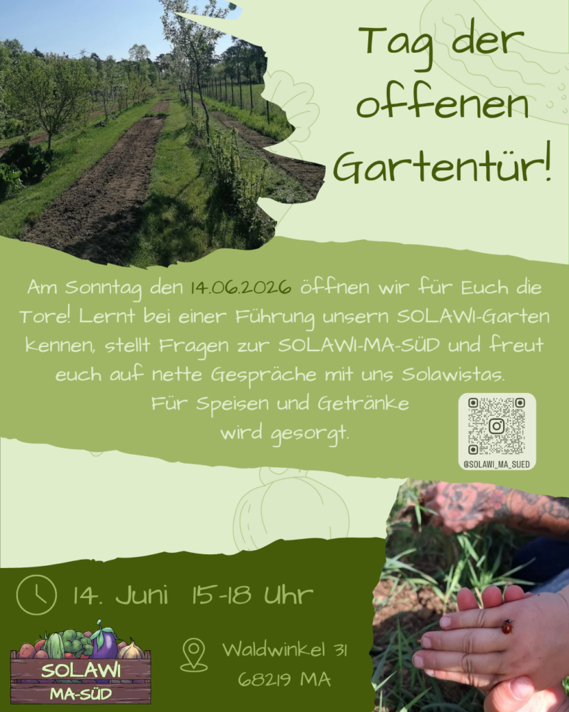 Tag der offenen Gartentür SOLAWI-MA-SÜD
