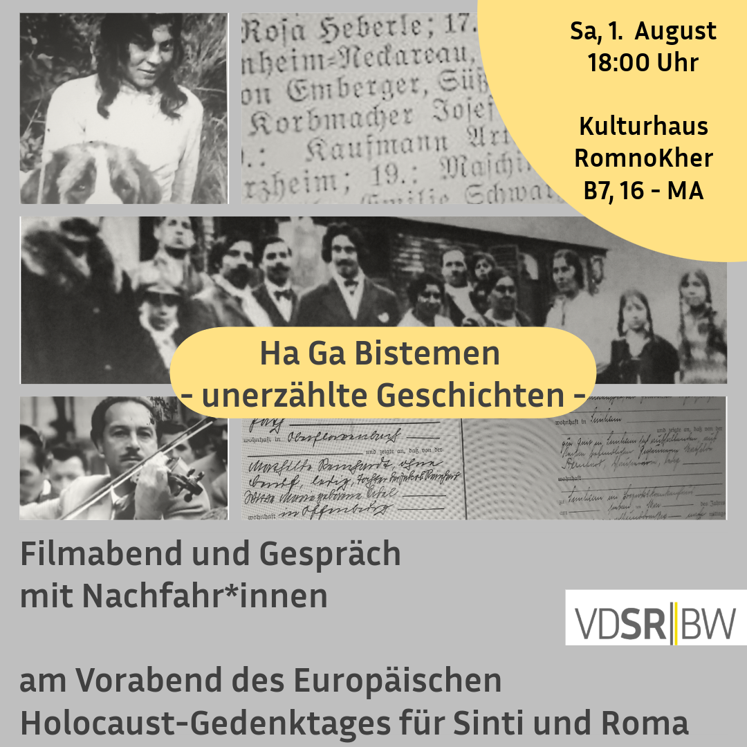 Filmabend zum Europäischen Holocaust-Gedenktag für Sinti und Roma